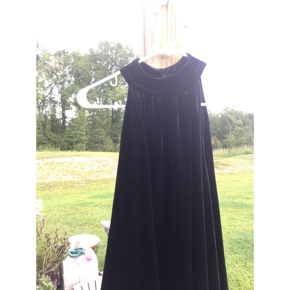 French connection womens turtleneck Bandana top size S NEW blouse velvet black - Picture 2 of 10